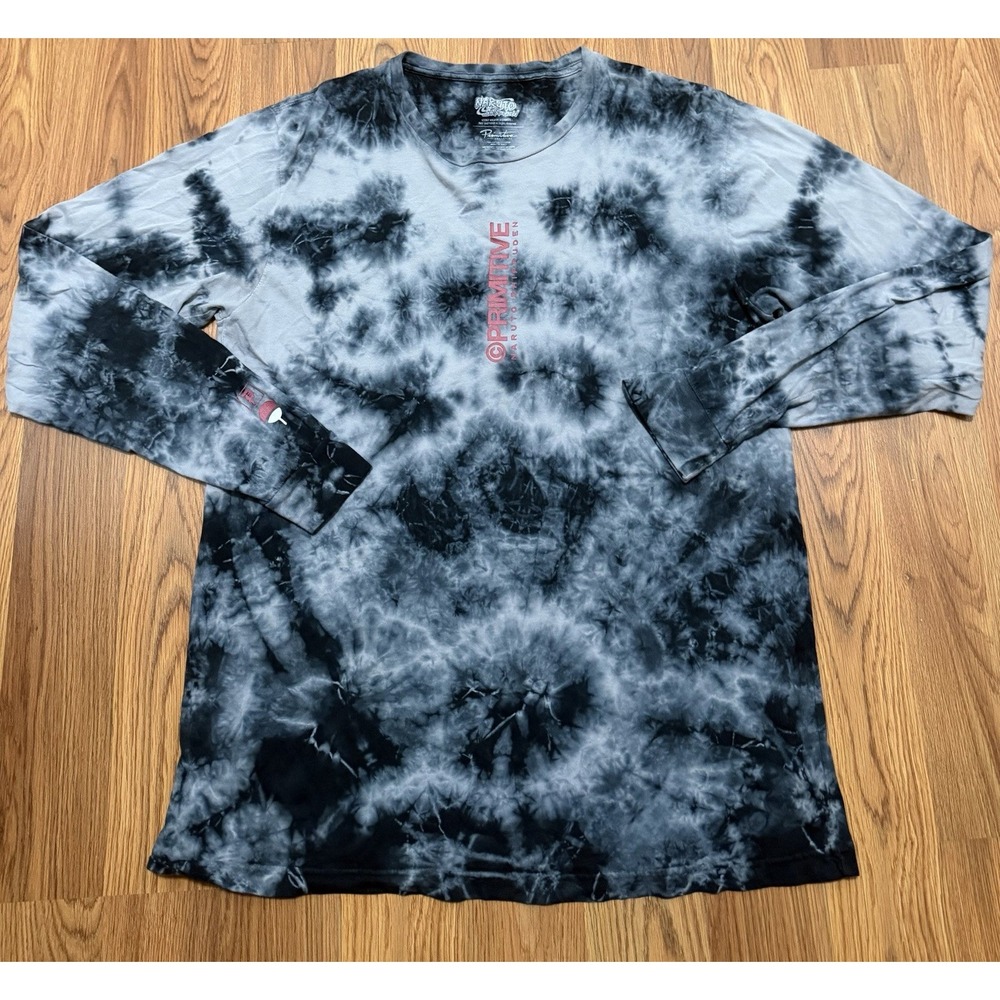 Primitive X Naruto Shippuden Obito Mens Large Tie Dye Long Sleeve T Shirt